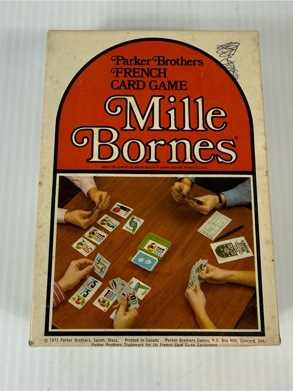 Vintage Mille Bornes The French Card Game 1971 Parker Brothers 100% Complete